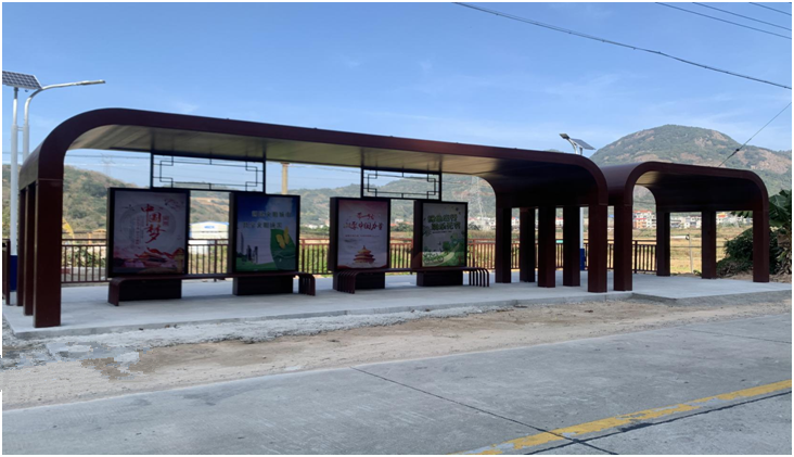 全省首创50座农村公交换乘站全部完工并通过验收